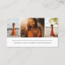 Modern Three Photo Photography Business Business Card