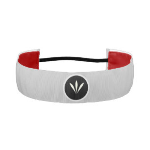 Modern Three White Feathers Athletic Headband