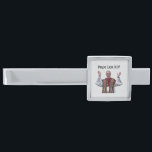 Modern Tie Bar Pope Leo Catholic tie clip for man<br><div class="desc">Beautiful Catholic silver tie bar with Pope Leo XIV image. Great gift for the Catholic man in your life! Dad,  Grandpa,  Brother,  Uncle.</div>