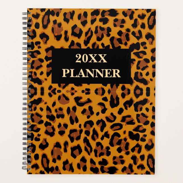 Modern tiger cover Weekly and Monthly Planner (Front)