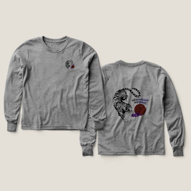 Modern Tiger Graphic Art Tri-Blend Shirts (Design Front & Back)