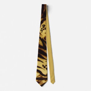 Modern Tiger Striped Pattern Men's Neck Tie