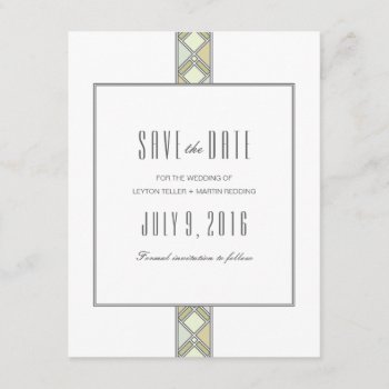 Modern Tiled Pattern Save The Date by envelopmentswedding at Zazzle