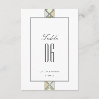 Modern Tiled Pattern Table Number by envelopmentswedding at Zazzle