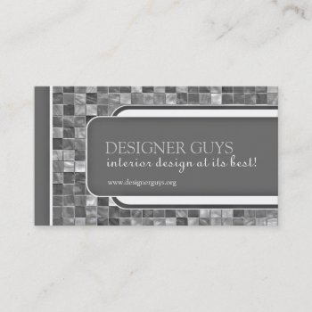 Modern Tiles Business Card by colourfuldesigns at Zazzle