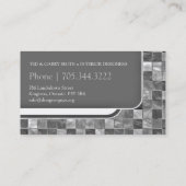 Modern Tiles Business Card (Back)