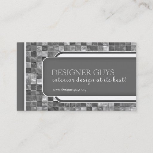Customizable Modern Tiles Business Card
