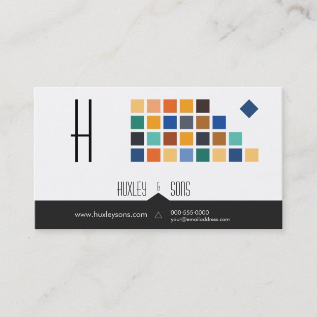 Modern Tiles Series No.3 Business Card (Front)