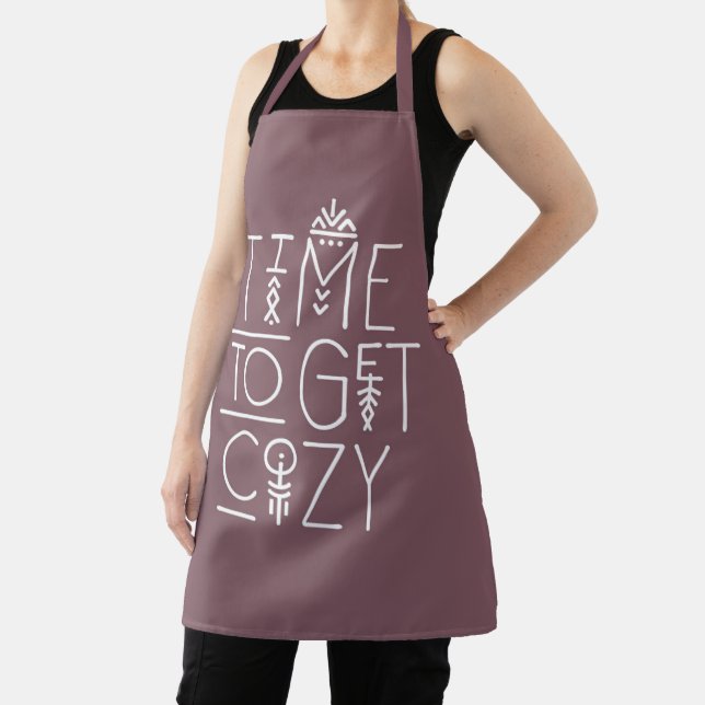 Modern Time to Get Cozy Design Apron (Insitu)