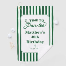 Modern Time to Par-Tee Men's Birthday Golf