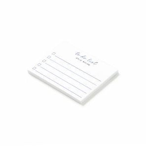 Modern To Do List Blue Checkbox Lined  Post-it Notes