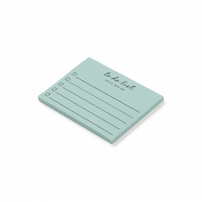 Modern To Do List Green Checkbox Lined  Post-it Notes