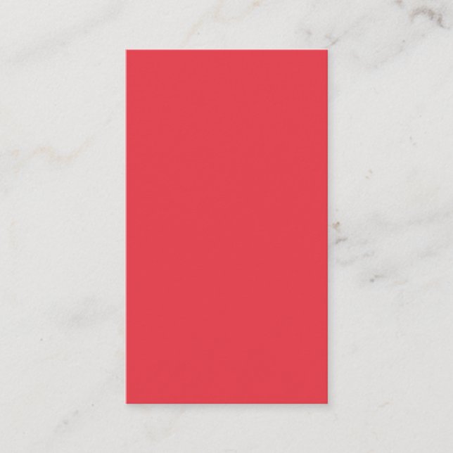 Modern Tomato Red Appointment Card – Customizable (Front)