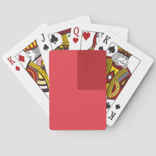 Modern Tomato Red Playing Cards – Customizable
