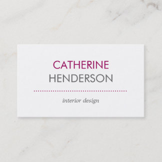 Modern Tones Business Card - Pink