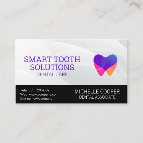 Modern Tooth Logo  Dentistry  Business Card