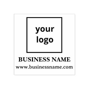 Modern Top Square Business Logo Website Branding Rubber Stamp
