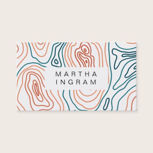 Modern Topography Map Abstract Design Business Card Modern Topography Map Abstract Design Business Card