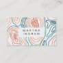 Modern Topography Map Abstract Design Business Card