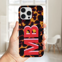 Modern Tortoiseshell Monogram iPhone 16 Pro Max Case