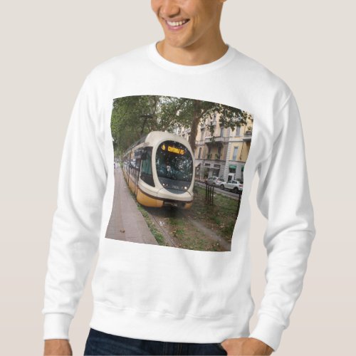 Modern Tram In Milan Sweatshirt