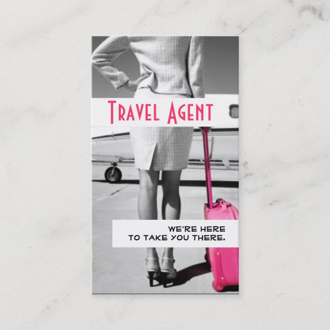 Modern Travel Agent Agency Company Business Card (Front)