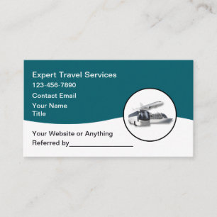 Modern Travel Agent And Advisor Business Card