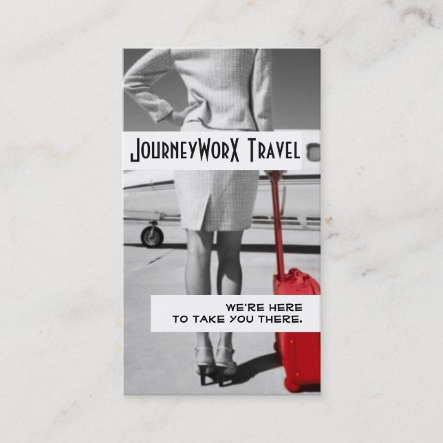 Modern Travel Agent Business Card (Front)