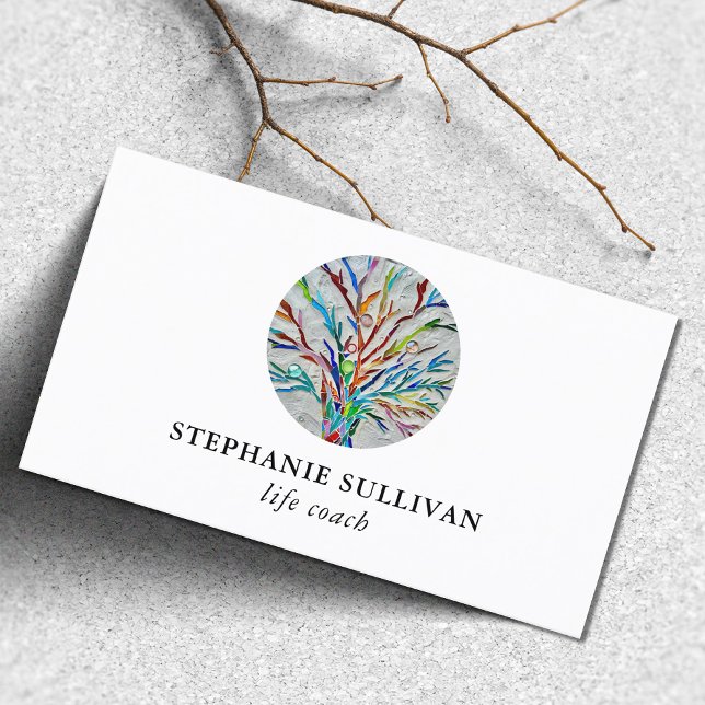 Modern Tree of Life Life Coach Business Card (Creator Uploaded)