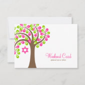 Modern Tree of Life Pink Green (Front)