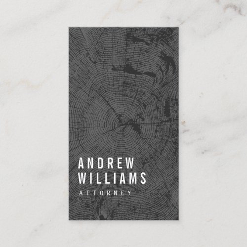 Modern Tree Rings Attorney, Lawyer Business Card