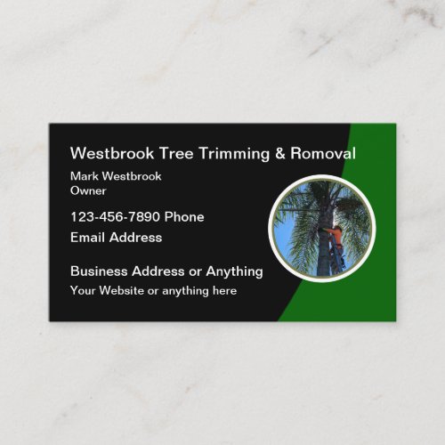 Modern Tree Trimming And Removal Business Card