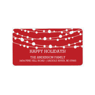 Holiday Return Address Labels | Zazzle