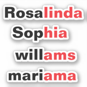 Modern Trend Transparent Waterproof Name Stickers