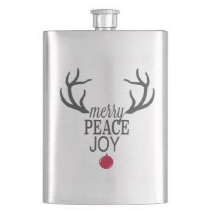 Modern trends Christmas reindeer Flask