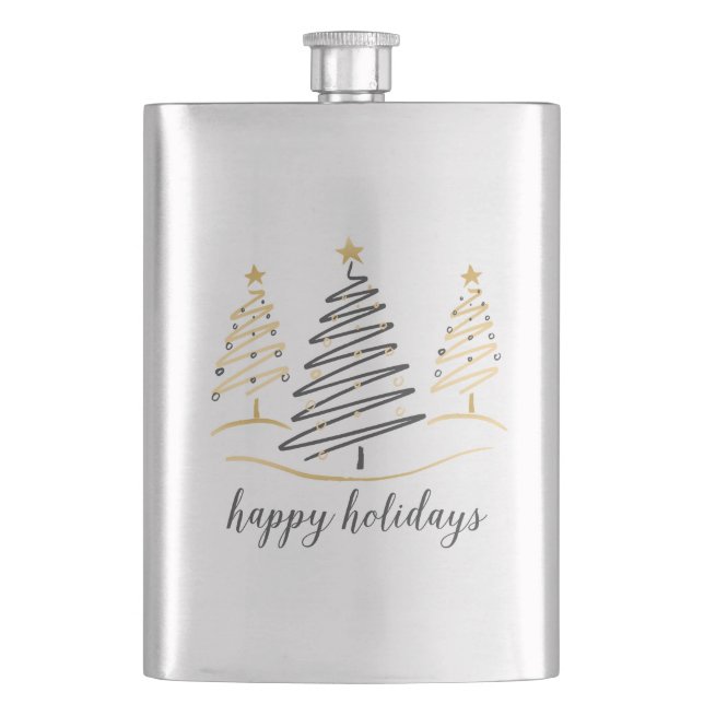 Modern Trends Holiday Trees Flask (Front)