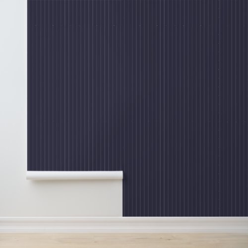 Modern Trendy 1 Pinstripe Dark Purple Wallpaper