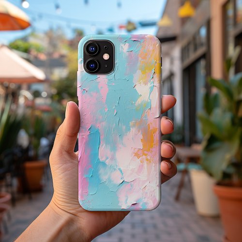 Modern Trendy 3D Oil Paint Pastel No 1024 iPhone 13 Pro Max Case