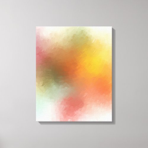 Modern Trendy Abstract Art Blue Red Yellow Purple Canvas Print