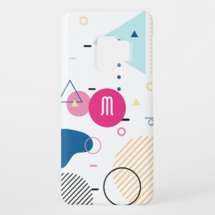 Modern Trendy Abstract Geometric Art Monogram Case-Mate Samsung Galaxy S9 Case