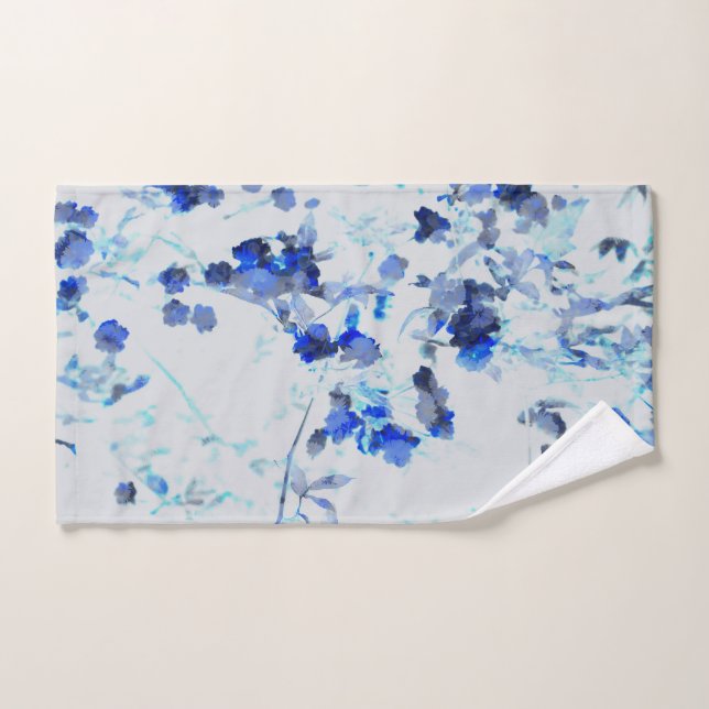 Modern, trendy art of floral / flower pattern hand towel  (Hand Towel)