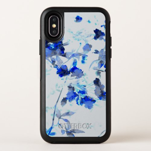 Modern trendy art of floral  flower pattern OtterBox symmetry iPhone x case