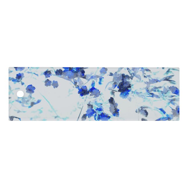Modern, trendy art of floral / flower pattern ruler (Front)