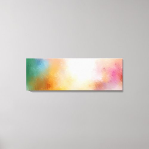 Modern Trendy Artwork Colorful Abstract Red Pink Canvas Print