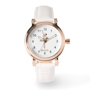 Modern Trendy Ballerina Ballet Dance Personalized Watch
