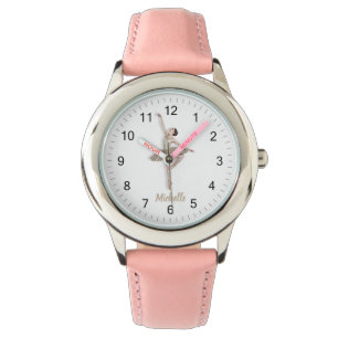 Modern Trendy Ballerina Ballet Dance Personalized Watch