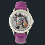 Modern Trendy Beautiful Horse Kids           Watch<br><div class="desc">This kids' watch is a true showstopper. The majestic white horse design adds a magical touch to any outfit, while the high-quality construction ensures it will withstand the rigors of playtime. Whether your little one loves horses, fashion, or simply wants a watch that makes them feel extra special, this piece...</div>