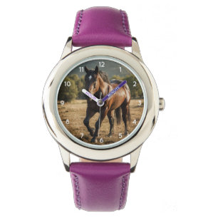 Modern Trendy Beautiful Horse Kids Watch