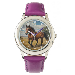 Modern Trendy Beautiful Horse Kids  Watch