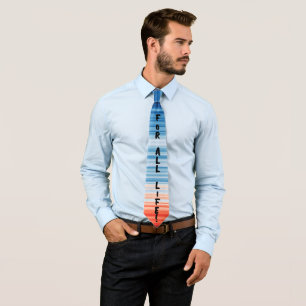 Modern Trendy Birthday Holiday Gift Climate Stripe Neck Tie